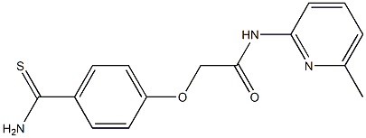 2-(4-carbamothioylphenoxy)-N-(6-methylpyridin-2-yl)acetamide Struktur