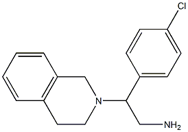 2-(4-chlorophenyl)-2-(3,4-dihydroisoquinolin-2(1H)-yl)ethanamine Struktur