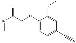 2-(4-cyano-2-methoxyphenoxy)-N-methylacetamide Struktur