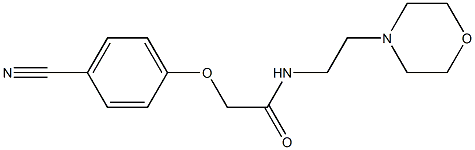 2-(4-cyanophenoxy)-N-(2-morpholin-4-ylethyl)acetamide Struktur