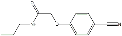 2-(4-cyanophenoxy)-N-propylacetamide Struktur