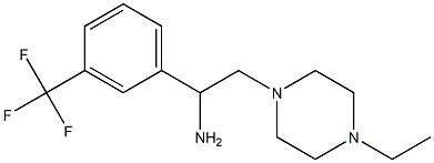 2-(4-ethylpiperazin-1-yl)-1-[3-(trifluoromethyl)phenyl]ethan-1-amine Struktur