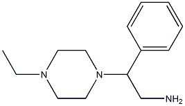 2-(4-ethylpiperazin-1-yl)-2-phenylethan-1-amine Struktur