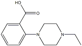 2-(4-ethylpiperazin-1-yl)benzoic acid Struktur