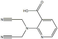 2-[bis(cyanomethyl)amino]pyridine-3-carboxylic acid Struktur