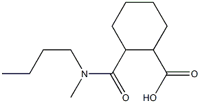 2-[butyl(methyl)carbamoyl]cyclohexane-1-carboxylic acid Struktur