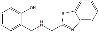 2-{[(1,3-benzothiazol-2-ylmethyl)amino]methyl}phenol Struktur