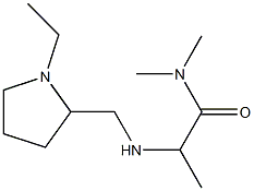 2-{[(1-ethylpyrrolidin-2-yl)methyl]amino}-N,N-dimethylpropanamide Struktur