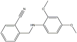 2-{[(2,4-dimethoxyphenyl)amino]methyl}benzonitrile Struktur