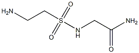 2-{[(2-aminoethyl)sulfonyl]amino}acetamide Struktur