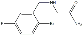 2-{[(2-bromo-5-fluorophenyl)methyl]amino}acetamide Struktur