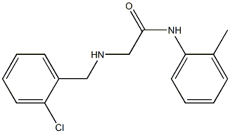 2-{[(2-chlorophenyl)methyl]amino}-N-(2-methylphenyl)acetamide Struktur