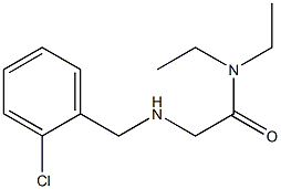 2-{[(2-chlorophenyl)methyl]amino}-N,N-diethylacetamide Struktur