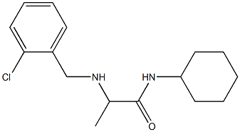 2-{[(2-chlorophenyl)methyl]amino}-N-cyclohexylpropanamide Struktur