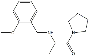 2-{[(2-methoxyphenyl)methyl]amino}-1-(pyrrolidin-1-yl)propan-1-one Struktur