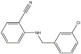 2-{[(3-chlorophenyl)methyl]amino}benzonitrile Struktur