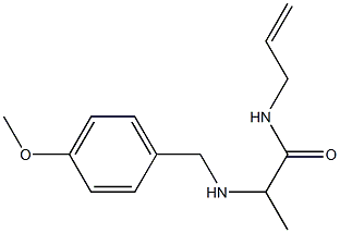 2-{[(4-methoxyphenyl)methyl]amino}-N-(prop-2-en-1-yl)propanamide Struktur