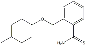 2-{[(4-methylcyclohexyl)oxy]methyl}benzenecarbothioamide Structure