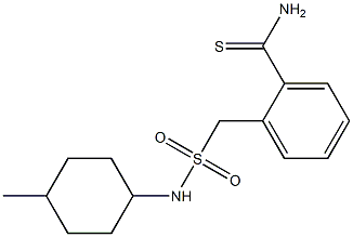 2-{[(4-methylcyclohexyl)sulfamoyl]methyl}benzene-1-carbothioamide Struktur