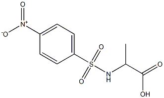 2-{[(4-nitrophenyl)sulfonyl]amino}propanoic acid Struktur