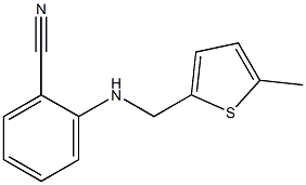 2-{[(5-methylthiophen-2-yl)methyl]amino}benzonitrile Struktur