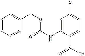 2-{[(benzyloxy)carbonyl]amino}-4-chlorobenzoic acid Struktur