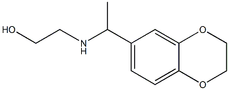 2-{[1-(2,3-dihydro-1,4-benzodioxin-6-yl)ethyl]amino}ethan-1-ol Struktur