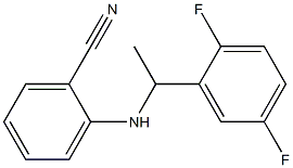 2-{[1-(2,5-difluorophenyl)ethyl]amino}benzonitrile Struktur