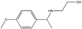 2-{[1-(4-methoxyphenyl)ethyl]amino}ethan-1-ol Struktur