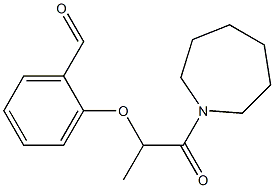 2-{[1-(azepan-1-yl)-1-oxopropan-2-yl]oxy}benzaldehyde Struktur