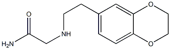 2-{[2-(2,3-dihydro-1,4-benzodioxin-6-yl)ethyl]amino}acetamide Struktur