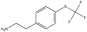 2-{4-[(trifluoromethyl)sulfanyl]phenyl}ethan-1-amine Struktur