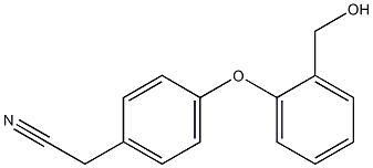 2-{4-[2-(hydroxymethyl)phenoxy]phenyl}acetonitrile Struktur