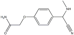 2-{4-[cyano(methylamino)methyl]phenoxy}acetamide Struktur