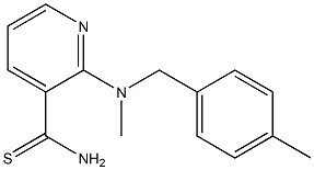 2-{methyl[(4-methylphenyl)methyl]amino}pyridine-3-carbothioamide Struktur