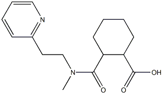 2-{methyl[2-(pyridin-2-yl)ethyl]carbamoyl}cyclohexane-1-carboxylic acid Struktur