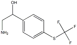 2-amino-1-{4-[(trifluoromethyl)sulfanyl]phenyl}ethan-1-ol Struktur