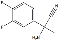 2-amino-2-(3,4-difluorophenyl)propanenitrile Struktur