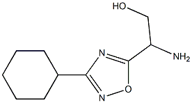 2-amino-2-(3-cyclohexyl-1,2,4-oxadiazol-5-yl)ethan-1-ol Struktur