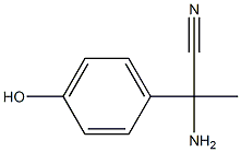 2-amino-2-(4-hydroxyphenyl)propanenitrile Struktur