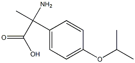 2-amino-2-(4-isopropoxyphenyl)propanoic acid Struktur