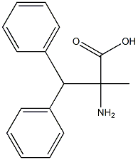 2-amino-2-methyl-3,3-diphenylpropanoic acid Struktur