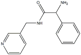 2-amino-2-phenyl-N-(pyridin-3-ylmethyl)acetamide Struktur