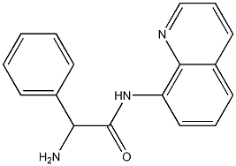 2-amino-2-phenyl-N-quinolin-8-ylacetamide Struktur