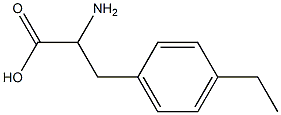 2-amino-3-(4-ethylphenyl)propanoic acid Struktur