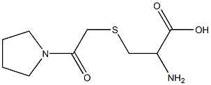 2-amino-3-[(2-oxo-2-pyrrolidin-1-ylethyl)thio]propanoic acid Struktur