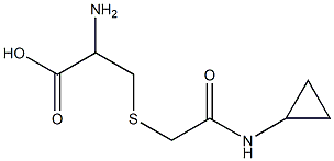 2-amino-3-{[2-(cyclopropylamino)-2-oxoethyl]thio}propanoic acid Struktur