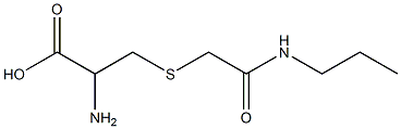 2-amino-3-{[2-oxo-2-(propylamino)ethyl]thio}propanoic acid Struktur