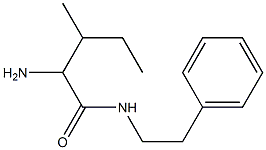 2-amino-3-methyl-N-(2-phenylethyl)pentanamide Struktur