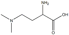 2-amino-4-(dimethylamino)butanoic acid Struktur